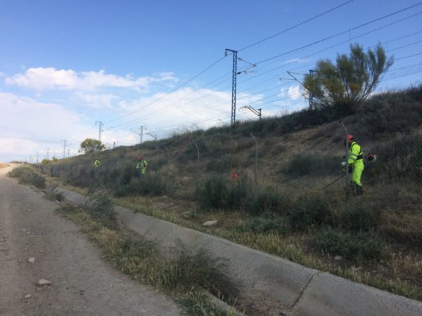 desbroces en lineas de alta velocidad